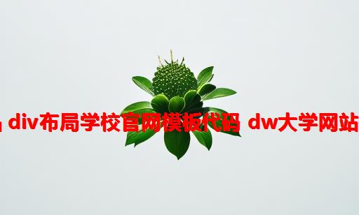 学校介绍静态HTML网页设计作品 DIV布局学校官网模板代码 DW大学网站制作成品下载 HTML5期末大作业